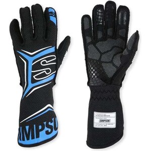 Simpson Safety - MGLB - Glove Magnata Large Black / Blue SFI 3.5/5