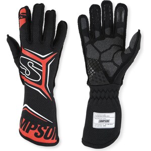 Simpson Safety - MGXR - Glove Magnata X-Large Black / Red SFI 3.5/5