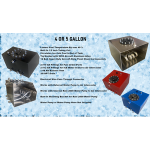 RCI - 2040K - Tank 4 Gal Alum Fuel Cooler Raw