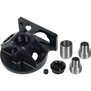 Allstar Performance - 92027 - Remote Oil Filter Mount - 3/4-16 in / 13/16-16 in / 1-1/8-16 in