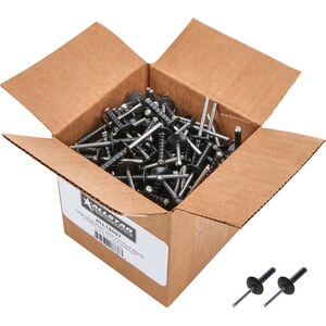 Allstar Performance - 18097 - Lg Hd Rivet Black 250pk Multi Grip