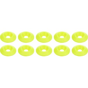 Allstar Performance - 18698 - Countersunk Washer Fluorescent Yellow 10pk