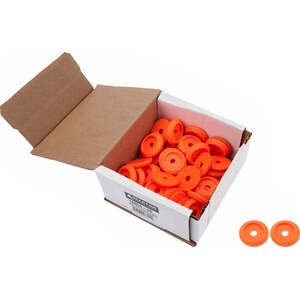 Allstar Performance - 18854-50 - Body Bolt Washer Plastic Fluorescent Orange 50pk