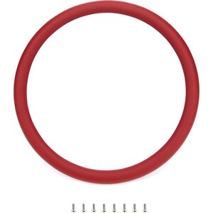 Billet Specialties - 29005 - Steering Wheel Red Wrap Leather Half
