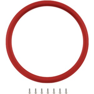 Billet Specialties - 33005 - Half Wrap Ring 15.5in Red Leather