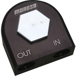 Moroso - 23703 - Oil Filter Adapter 90-Deg Remote  13/16-16