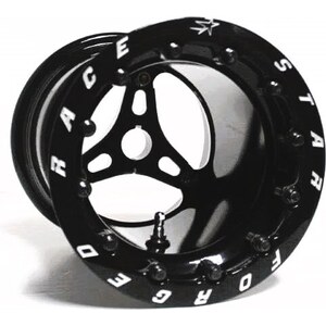 Race Star Industries - 53-88DBL - 53 Jr Dragster 8x8 Doubl e Beadlock Gloss Black