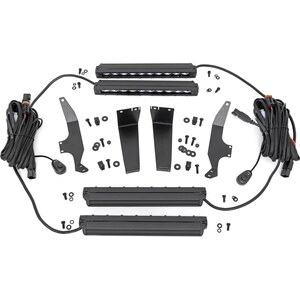 Rough Country - 70898- 20- Ford F250 Super Dyty 10in Dual LED Slimline Grille Light Kit
