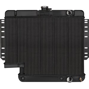 Cold Case Radiators - CHI565A-5B - 61-65 Impala Radiator w/500 Steering Box Black