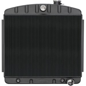 Cold Case Radiators - CHT563AB - 55-56 Chevy Radiator 6 Cylinder Black