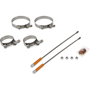 Drag Race Solutions - 2010-2250-4000 - 10in Lite Tether Set 2.250 Pri/4.000 Clamp