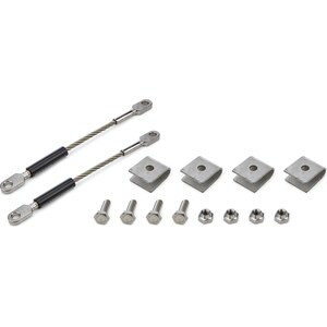 Drag Race Solutions - 4040-WSS-BLK - S.S. Weld On Tether Kit Collector Tethers