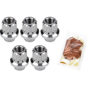 Drag Race Solutions - 7205-500P - Billet Aluminum 12pt Lug Nuts 1/2 5pk