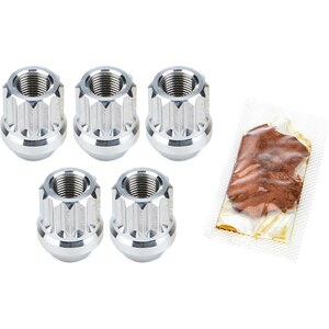 Drag Race Solutions - 7605-500P - Billet Aluminum 12pt Lug Nuts 1/2 5pk