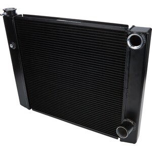 Allstar Performance - ALL30345 - Dual Pass Radiator 19x26 1 Row Lightweight Black