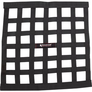 Allstar Performance - ALL10283 - Window Net Ribbon Style 18 x 18 Black Non-SFI