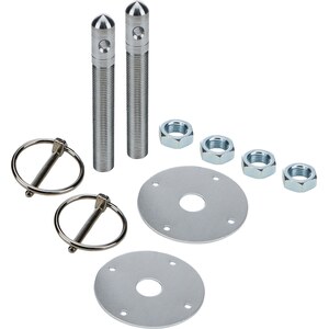 Allstar Performance - 18496 - Allstar Performance Alum Hood Pin Kit 1/2In With 3/16In Clips Silver