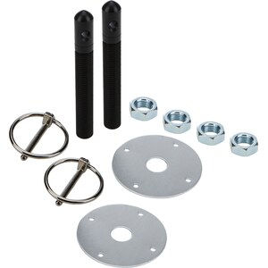 Allstar Performance - 18497 - Allstar Performance Alum Hood Pin Kit 1/2In With 3/16In Clips Black