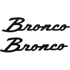 Ford Racing - M-1447-BSMB - 21 -24 Bronco Classic Script Fender Badge Kit