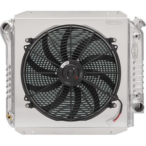 Cold Case Radiators - FOT574A-1K - 66-77 Bronco Radiator 1in Tubes 16in Fan