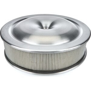 Moroso - 65920 - 16in Alum. Air Cleaner - Low Profile 7-5/16 Neck