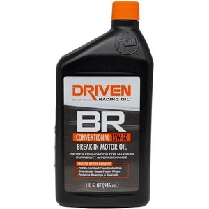 Driven Racing Oil - 00106 - BR 15w50 Petroleum Oil 1Qt Break-In Oil