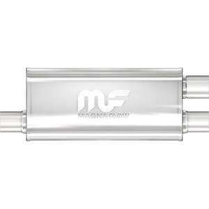 Magnaflow - 12265 - 2-1/2 in Offset Inlet - Dual 2-1/2 in Outlets - 18 x 8 x 5 in Oval Body - 24 in Long