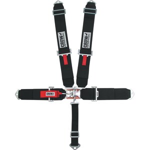 Crow Enterprizes - 11004 - 5-Pt Harness Small Latch Blk Bolt In Pull Down