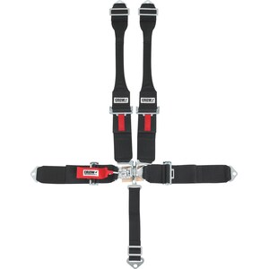 Crow Enterprizes - 11004B-DB - 5-Pt Harness Small Latch Blk Hans Bolt In Blk Har
