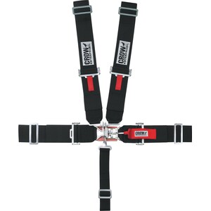 Crow Enterprizes - 11014 - 5-Pt Harness Small Latch Blk Wrap Around Pull Dow