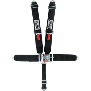 Crow Enterprizes - 11064 - 5-Pt Harness Big Latch Blk Bolt In Pull Down