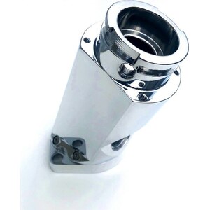 Drag Race Solutions - 3300-001P - Billet Water Filler Neck - Angled Polished