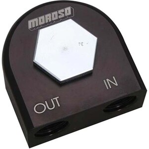 Moroso - 23683 - Filter Adapter 90-Deg 13/16in-16 Threads
