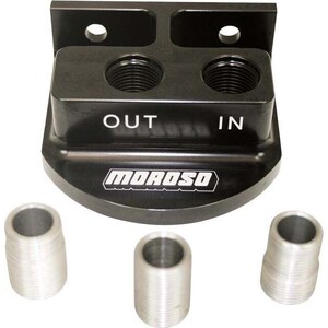 Moroso - 23767 - Remote Spin-On Filter Mount  13/16 3/4 22mm