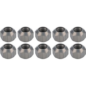 Allstar Performance - 44097 - Lug Nuts 5/8-11 Alum HC Dbl Chamfer 10pk