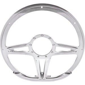 Billet Specialties - 29441 - Steering Wheel 14in D-Shape Victory Polished