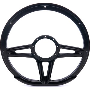 Billet Specialties - BLK29441 - Steering Wheel 14in D-Shape Victory Black