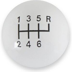 Hurst - 1630040 - Classic 6-Speed Shift Knob White (3/8-16)