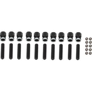 Winters - 6390ASBK-6 - Gear Cover Kit High Nut Alum Short Blk 6-Bolt