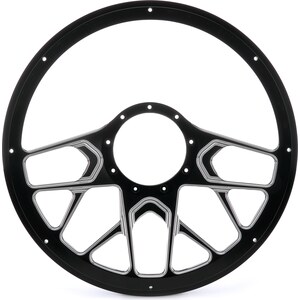 Billet Specialties - BC30107 - Steering Wheel 1/2 Wrap 14in Redline Black