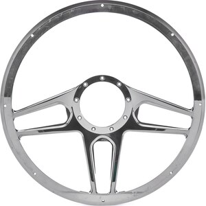Billet Specialties - BC34051 - Steering Wheel 1/2 Wrap 15.5in Tec 5 Black