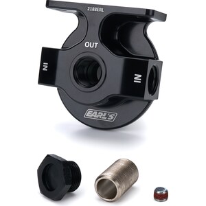 Earls - 2188ERL - Billet Remote Oil Filter Mount - Lightweight