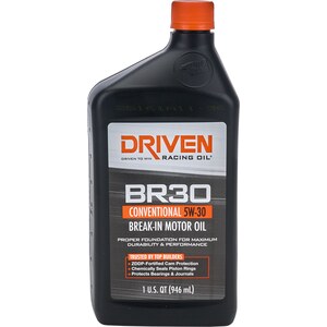 Driven Racing Oil - 01806 - BR30 5w30 Petroleum Oil 1 Qt Break-In Oil