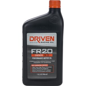 Driven Racing Oil - 03006 - FR20 5w20 Synthetic Oil 1 Qt Bottle