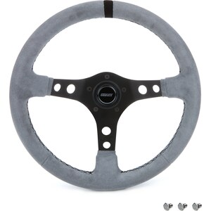 Grant - 8514 - Ultrasuede Steering Wheel Race Gray