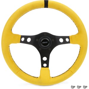 Grant - 8517 - Ultrasuede Steering Wheel Race Yellow