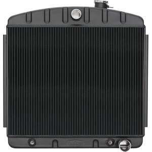 Cold Case Radiators - CHT562AB - 55-57 Chevy Radiator V8 AT Black 23.5in