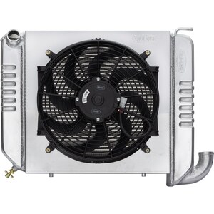 Cold Case Radiators - CHV709K - 63-64 Corvette Radiator w/ 16in Fan Kit 22.6in