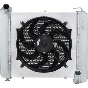 Cold Case Radiators - CHV711K - 61-62 Corvette Radiator w/ 16in Fan Kit 22.5in