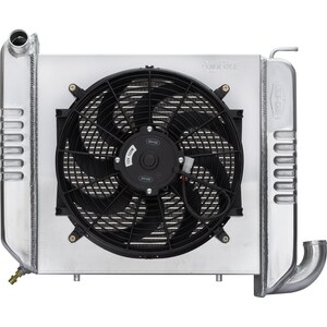 Cold Case Radiators - CHV712AK - 65-68 Corvette Radiator w/ 16in Fan Kit 24.5in